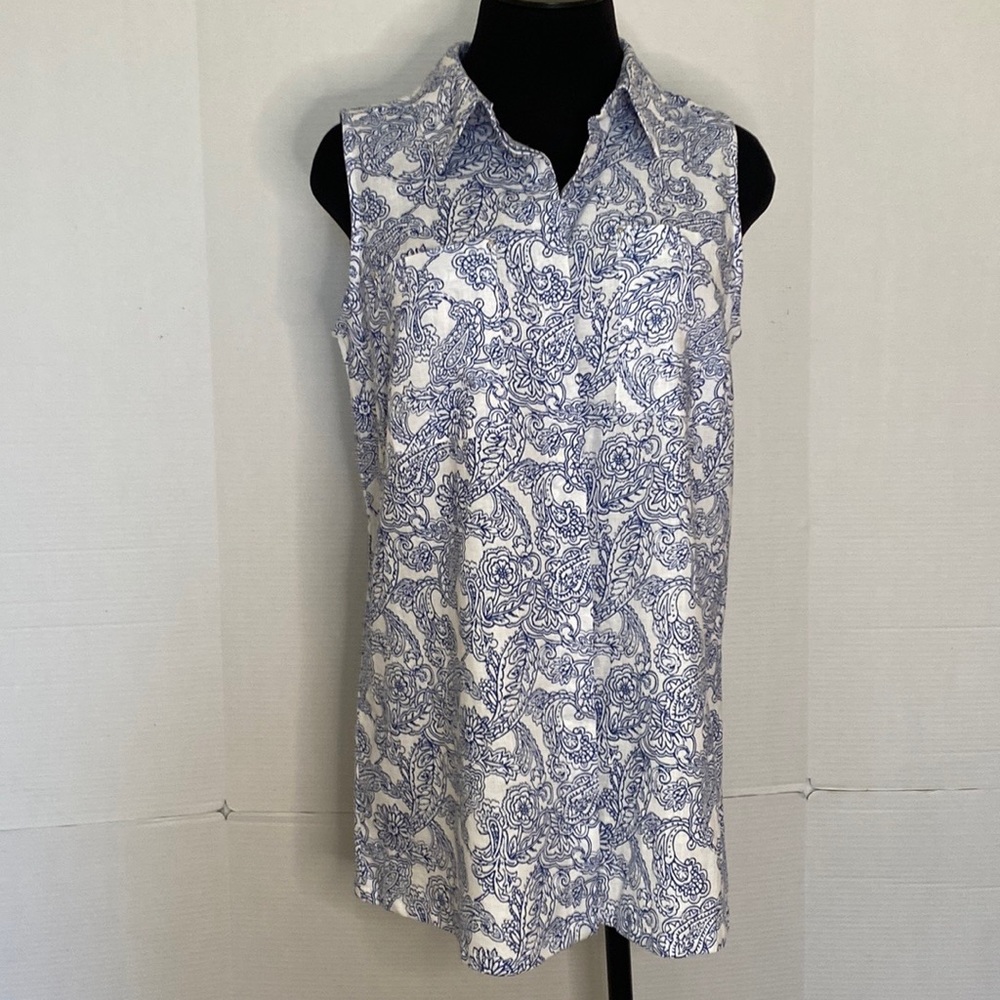 Dana Bushman Women’s Linen Blend Tank top Size M. NWOT.
